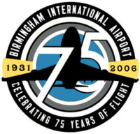 Birmingham International Airport 75th Anniversary logo.jpg