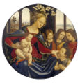 "Madonna and Christ Child with Infant Saint John the Baptist and Three Angels" from the workshop of Domenico Ghirlandaio