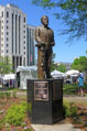Charles Linn statue in 2014
