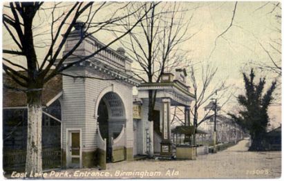 Postcard showing the entrance pavilion, c. 1911